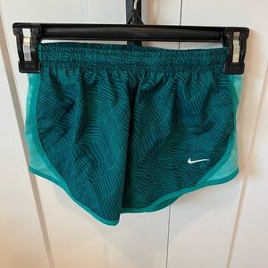 Nike size XS green running shorts